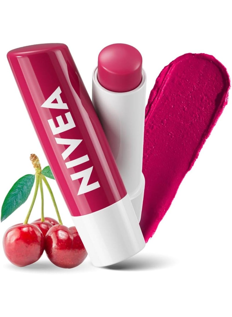 NIVEA Cherry Fruity Shine Lip Balm Cherry,4.8 g (Pack of 2) - Image 2